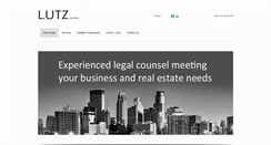 Desktop Screenshot of lutzlawfirm.com