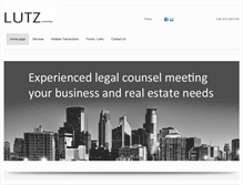 Tablet Screenshot of lutzlawfirm.com